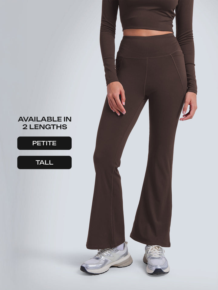Brown Sculpt Bootcut Leggings