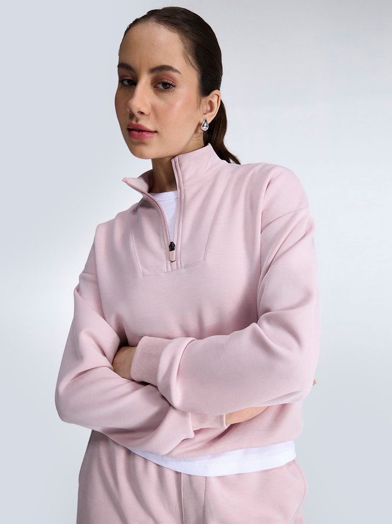 Blush Mello Q-Zip Sweatshirt