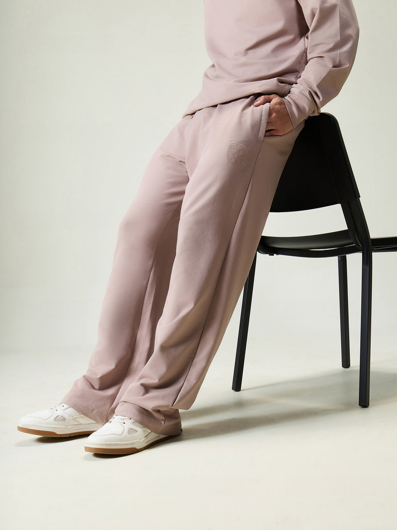 Dusty Pink Wide Leg Joggers
