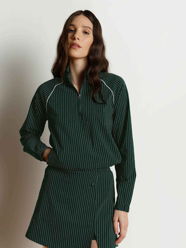 Pine Stripe Rally Quarter Zip Jacket