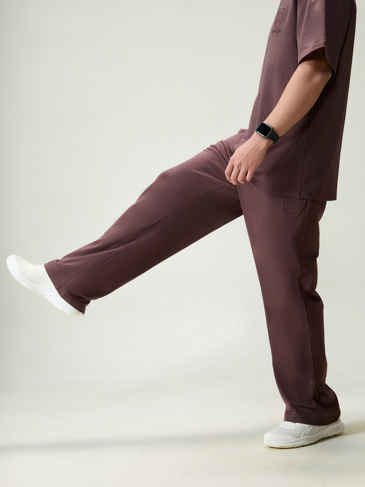 Brown Wide Leg Joggers