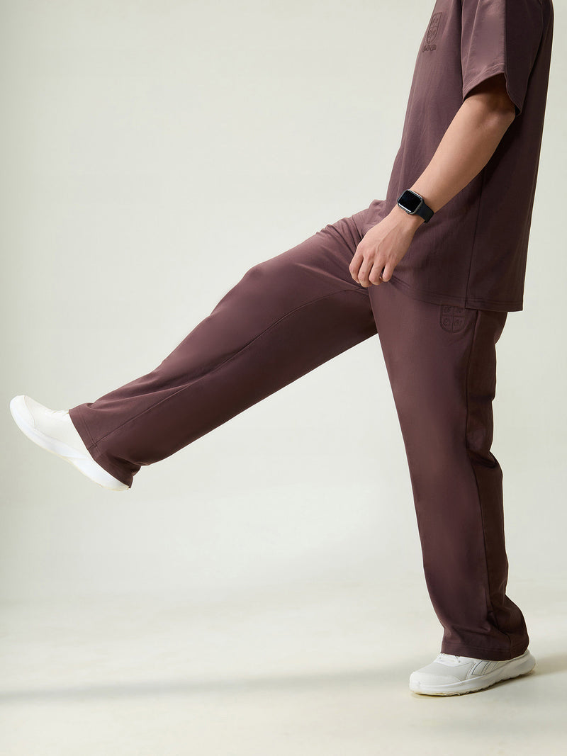 Brown Wide Leg Joggers