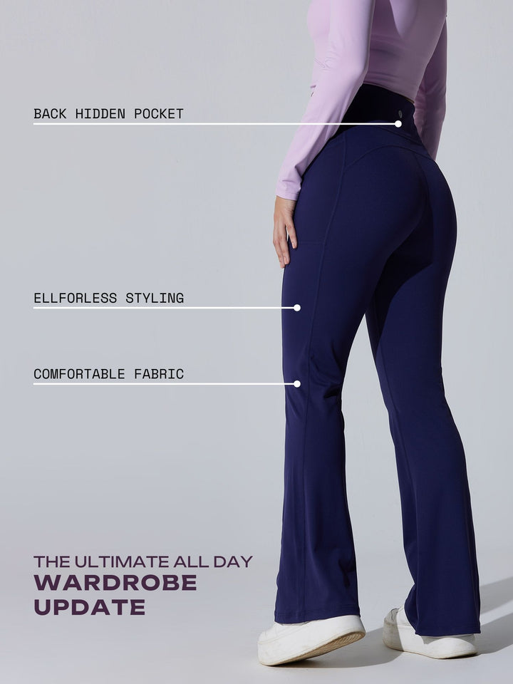 Deep Purple All-Day Flex Flare Pants