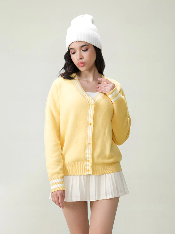 Yellow Club Cardigan