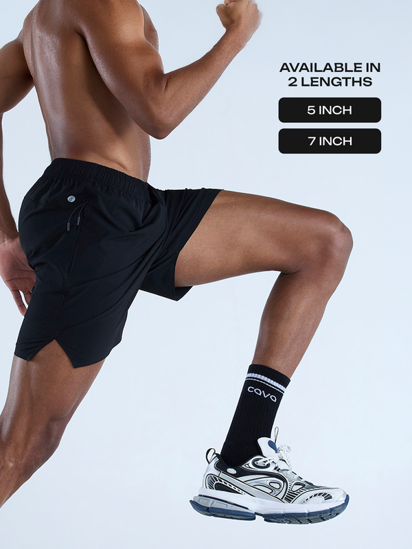 Black 5" Train-In Shorts