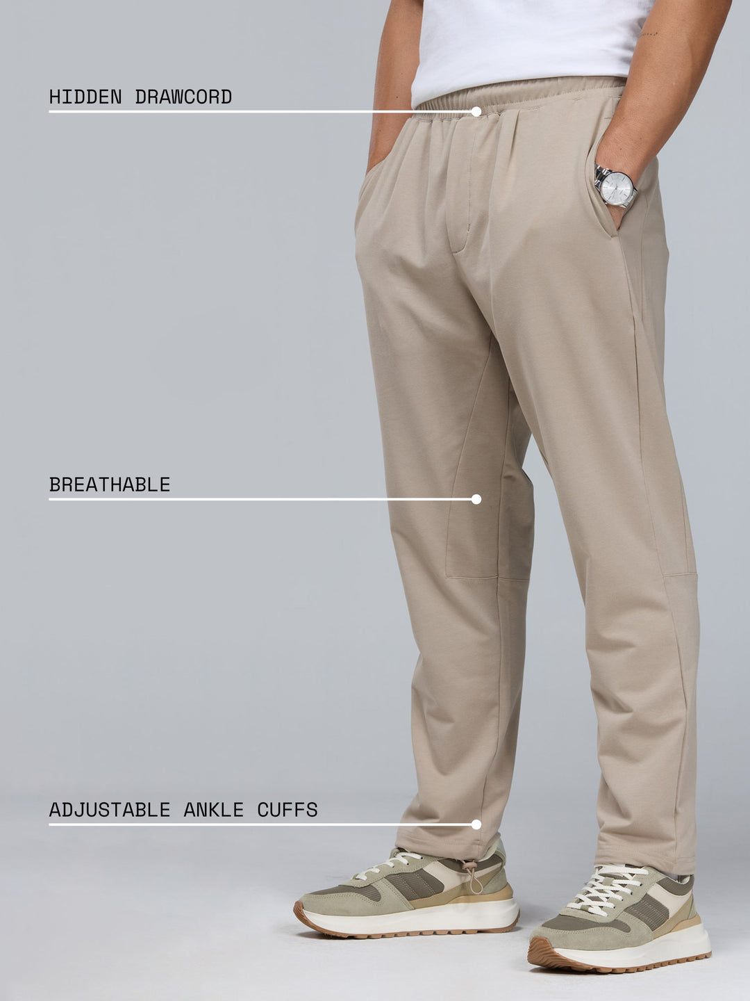 Light Beige Everywear Pants