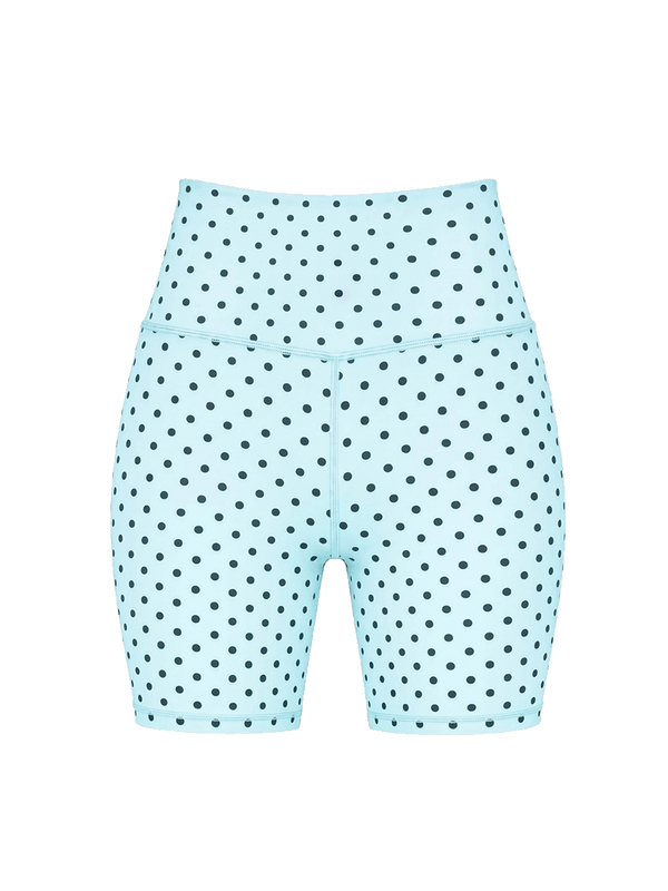 Blue  Polka Contour Booty Shorts