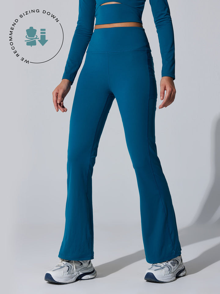 Blue All-Day Flex Flare Pants