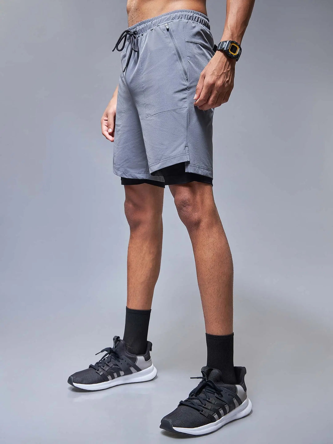 Flex Fit Grey Shorts CAVA athleisure