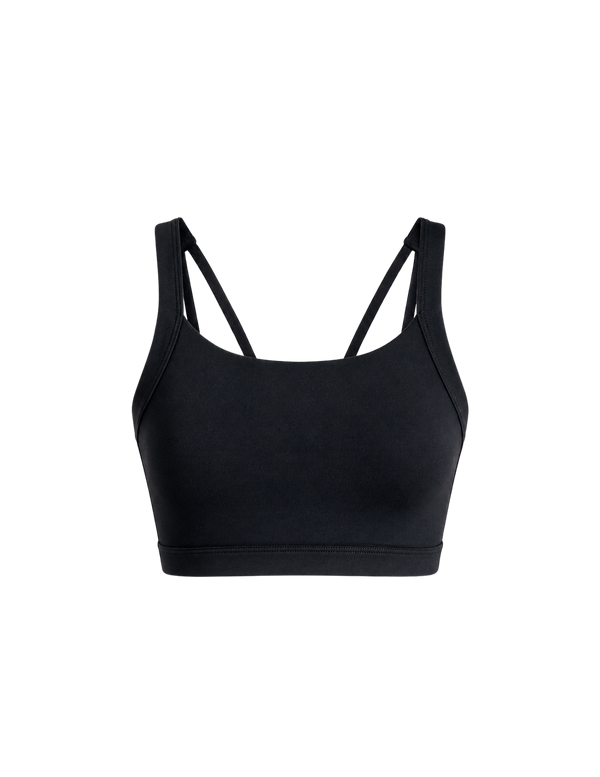 Black Splitline Sports Bra