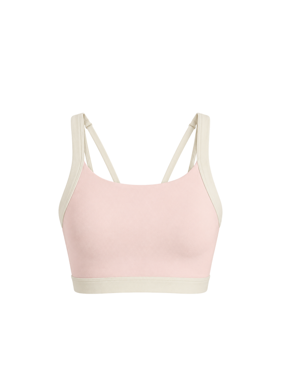Blush Splitline Sports Bra