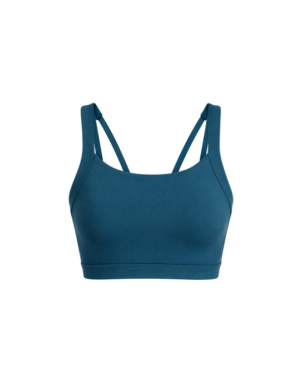 Blue Splitline Sports Bra