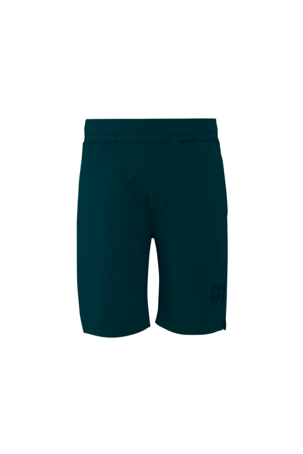 Green Cotton Leisure Shorts