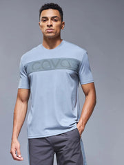 Grey Blue Chase t-shirt CAVA athleisure
