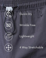 Grey Chase Rapid Dry Shorts CAVA athleisure