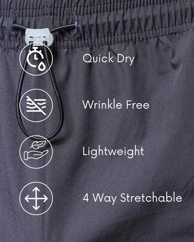 Grey Chase Rapid Dry Shorts CAVA athleisure