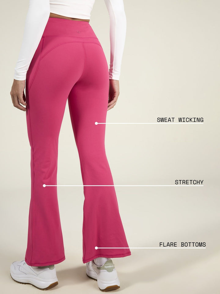 Hot Pink Sculpt Bootcut Leggings