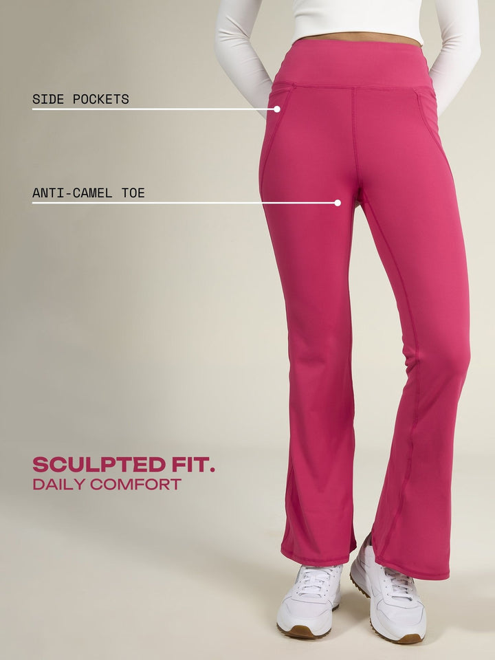 Hot Pink Sculpt Bootcut Leggings