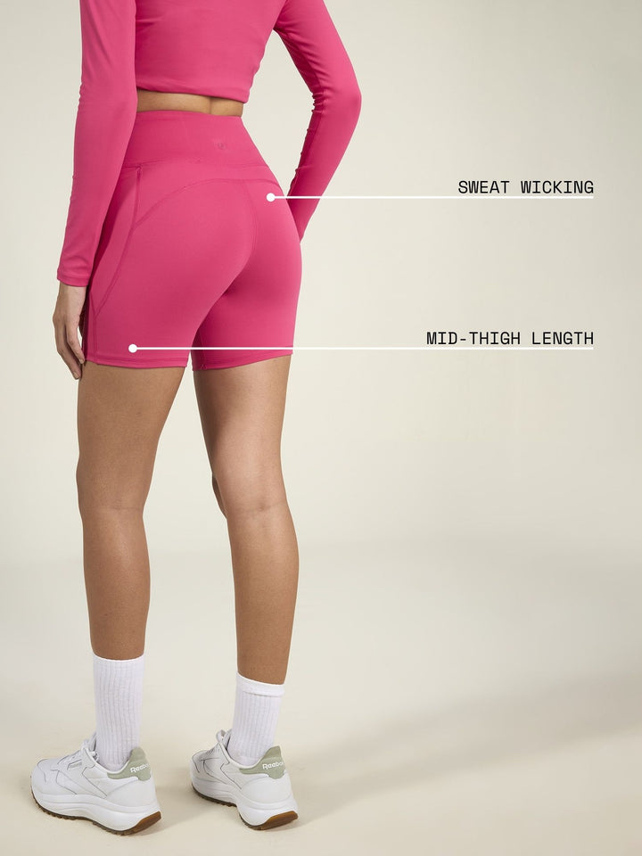 Hot Pink Sculpt Booty Shorts