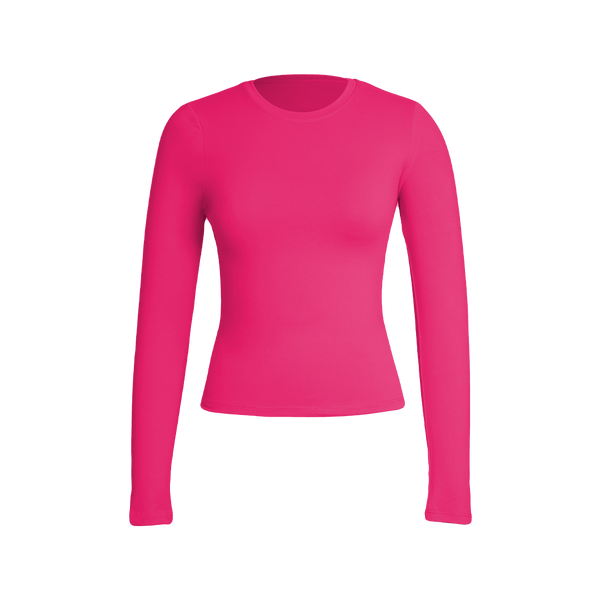 Hot Pink Sculpt Crew Top