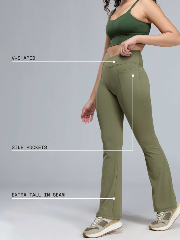 Olive Extra Tall Hourglass Leggings