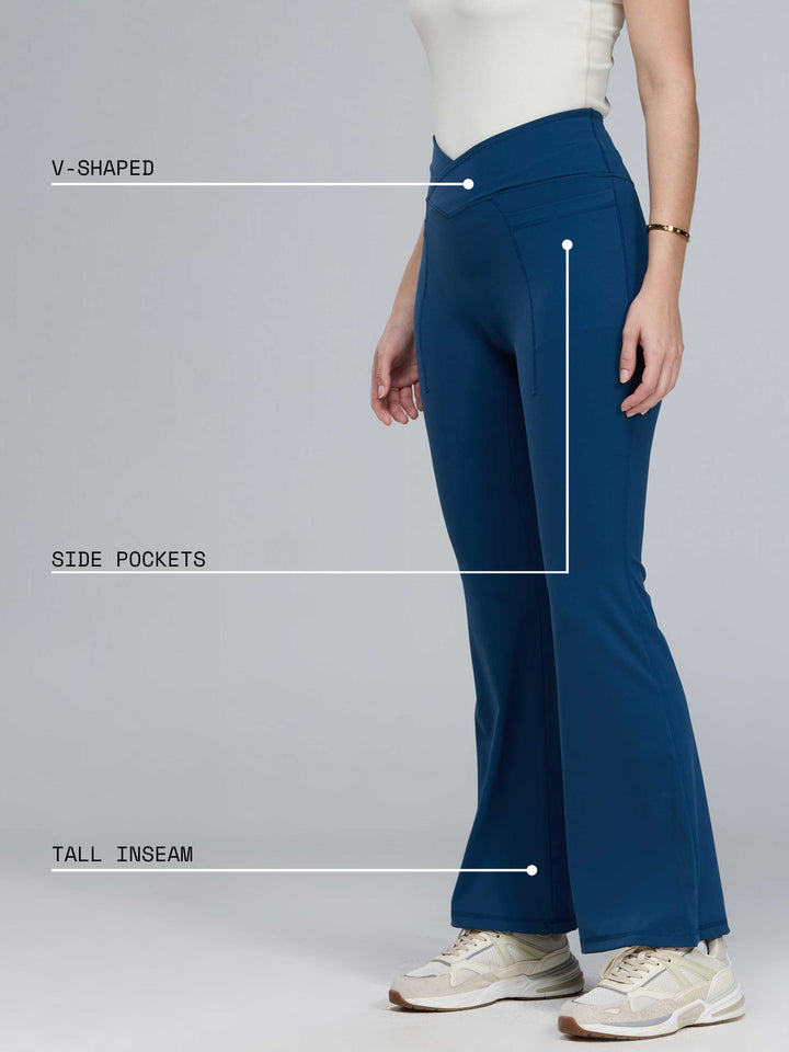 Navy Tall Hourglass Leggings