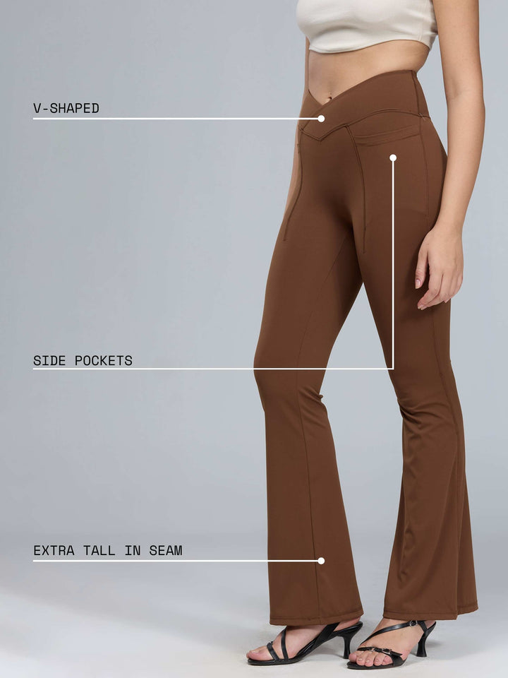 Brown Extra Tall Hourglass Leggings