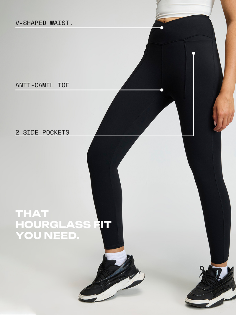 Black Hourglass Snug Leggings