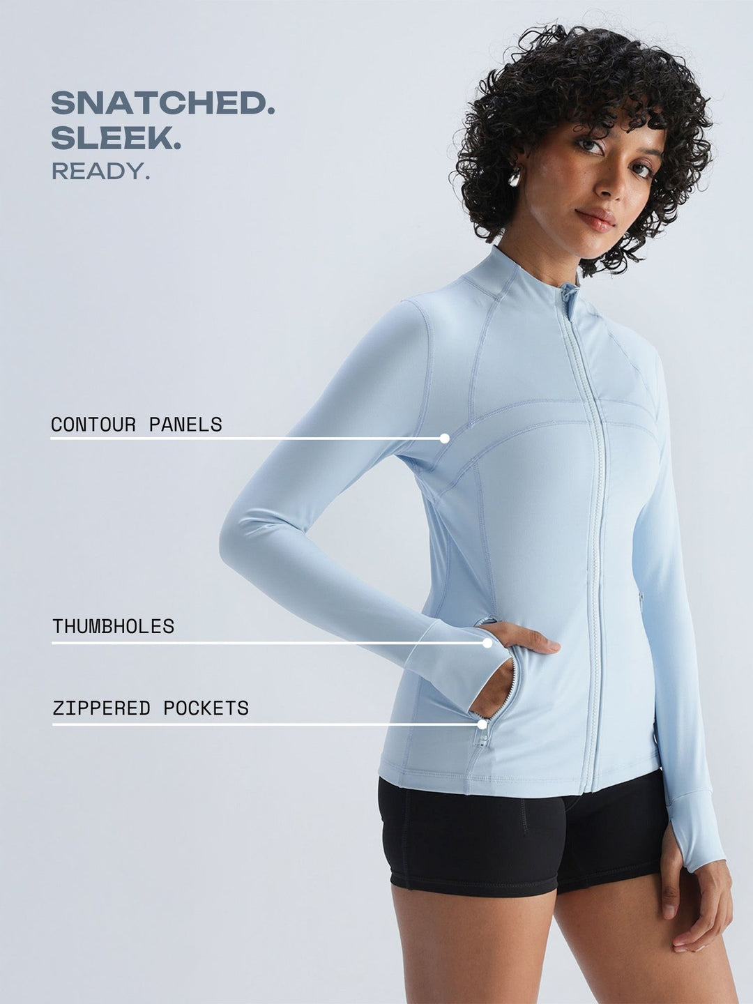 Ice Blue Contour Jacket