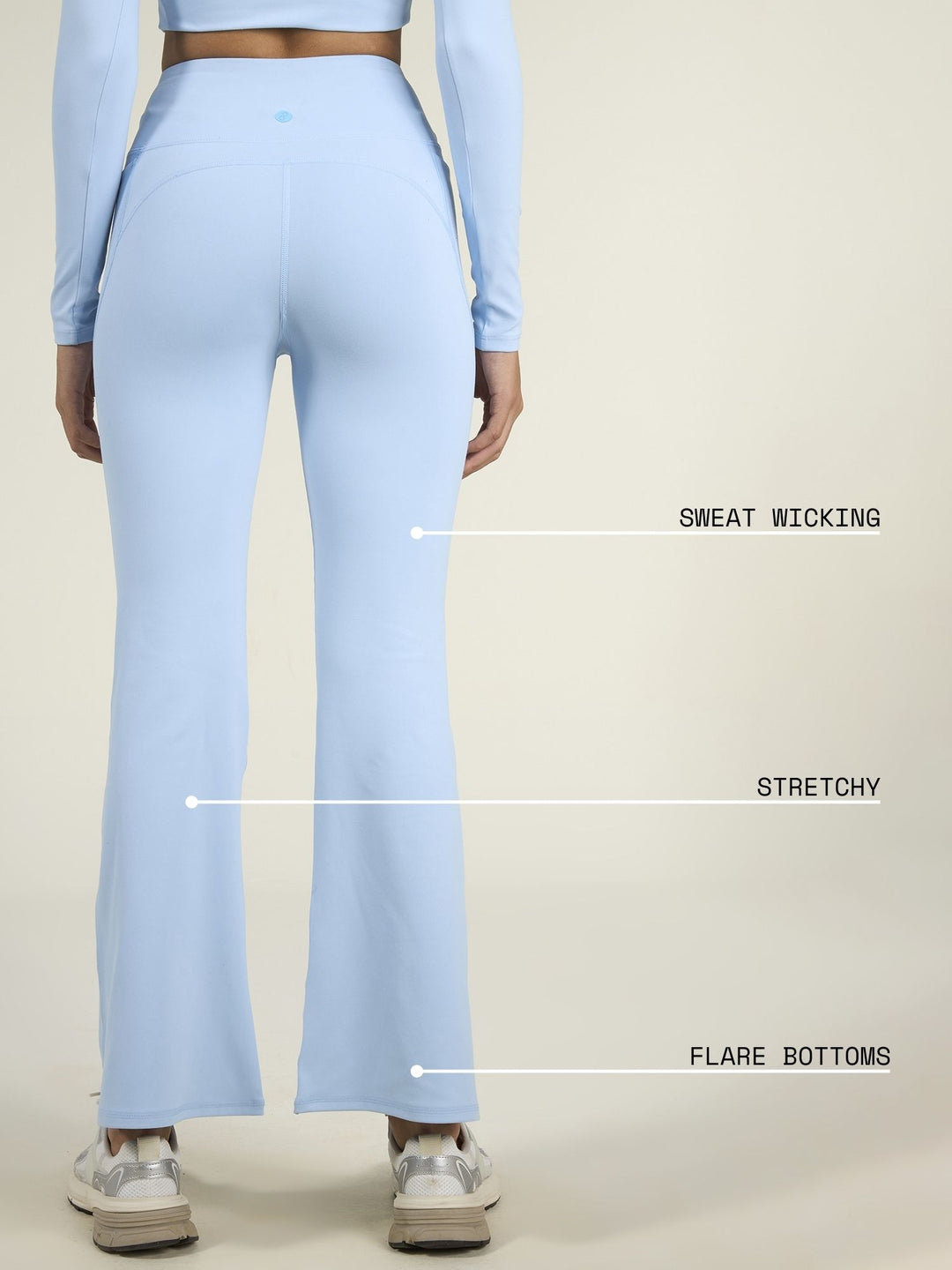Ice Blue Sculpt Bootcut Leggings