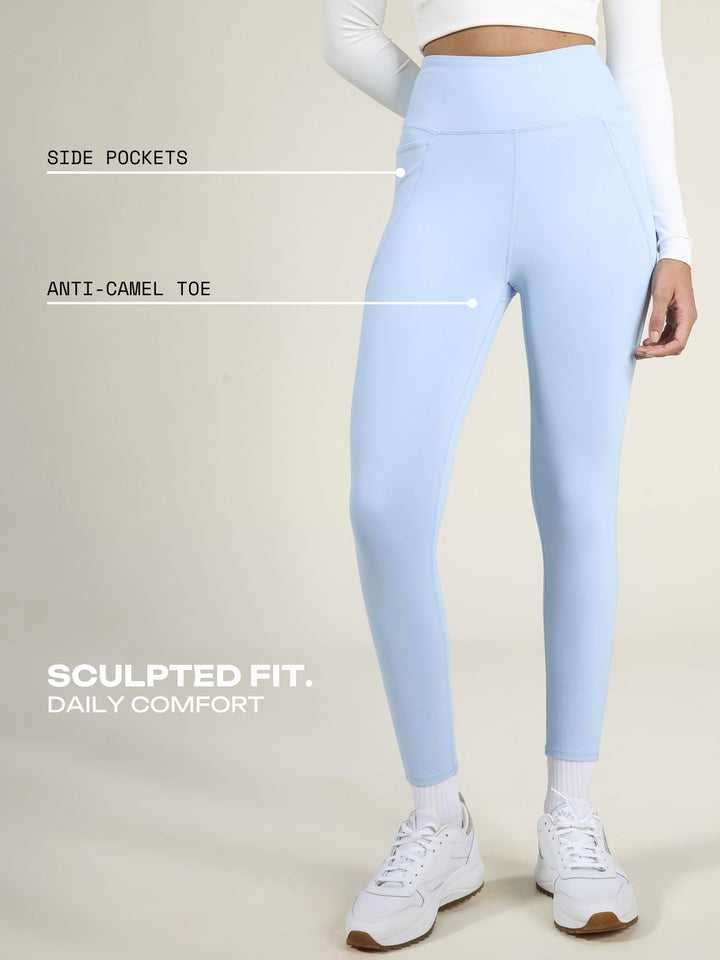 Ice Blue Sculpt Core Leggings
