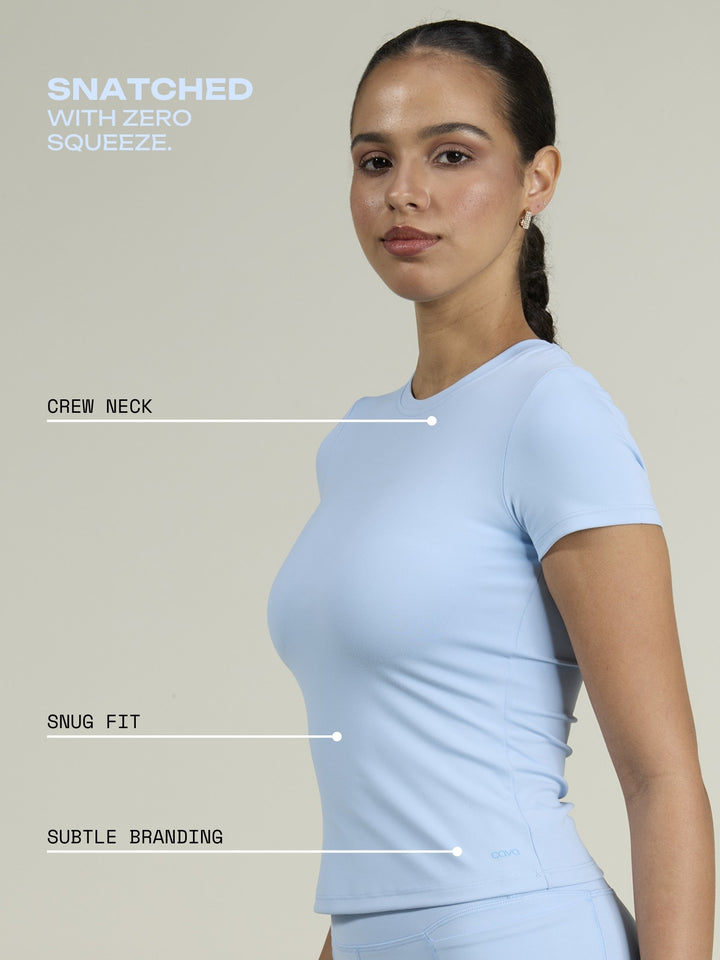 Ice Blue Sculpt Core Top