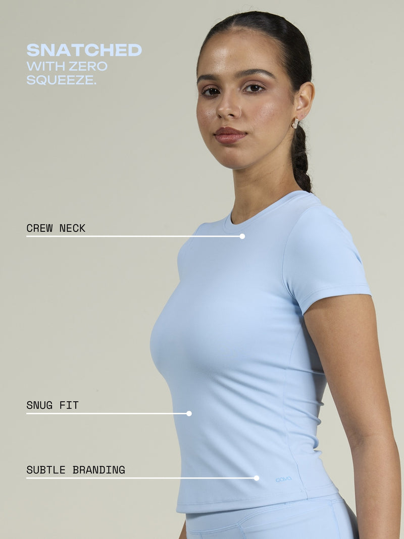Ice Blue Sculpt Core Top