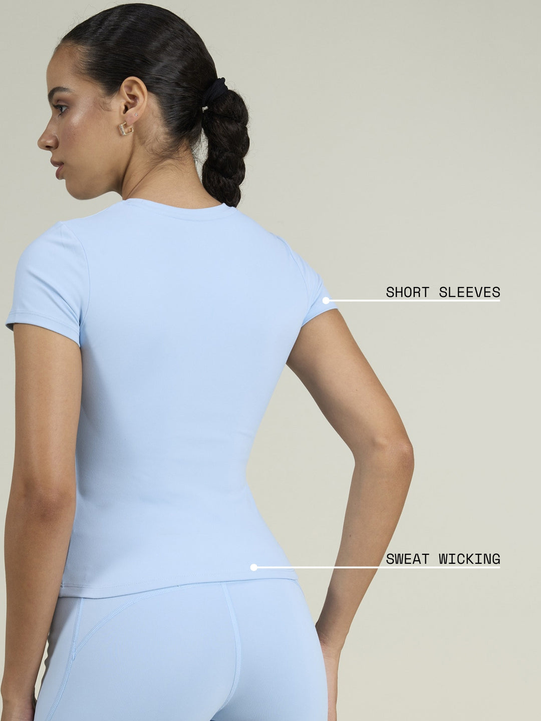 Ice Blue Sculpt Core Top