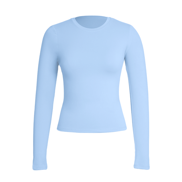Ice Blue Sculpt Crew Top