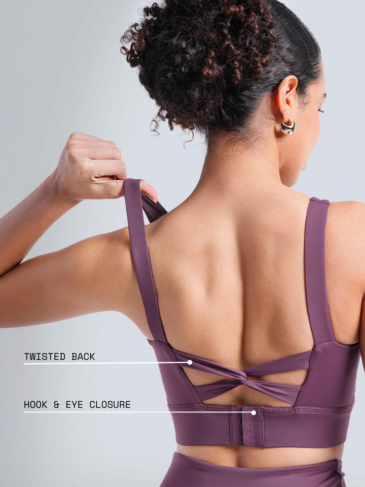 Wine High Impact Sports Bra