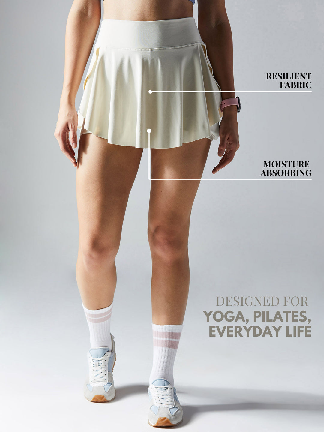 Ivory Swirl Tennis Skorts