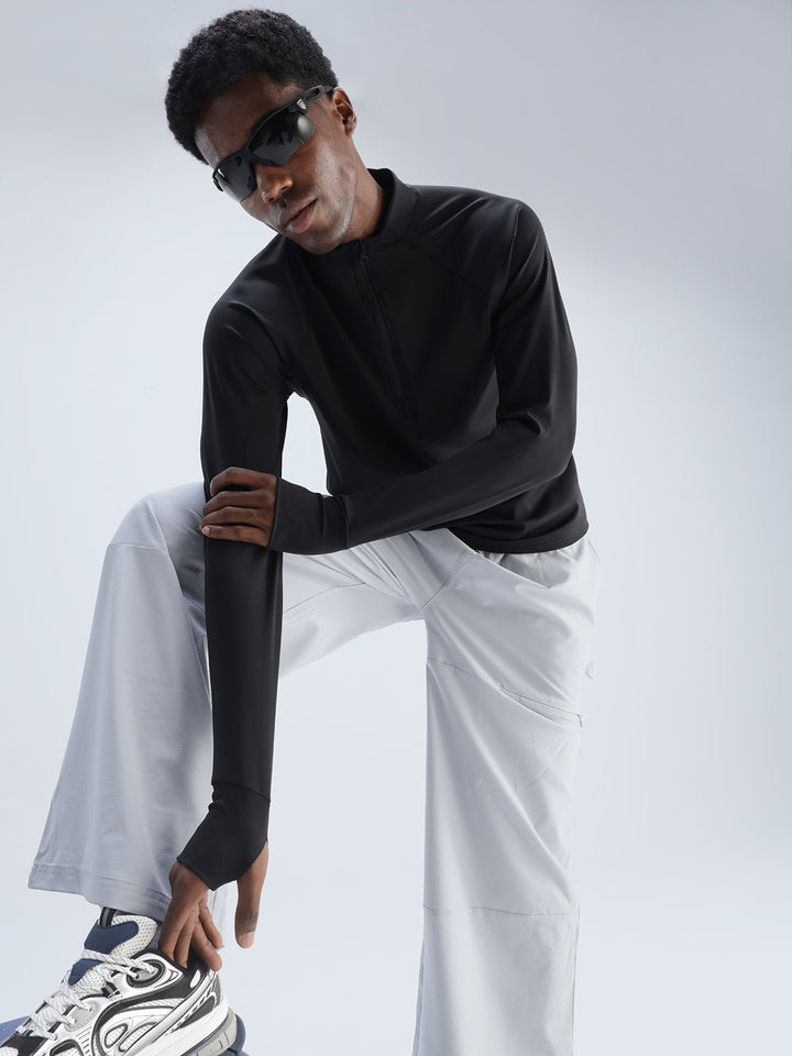 Black Athletic Quarter-Zip