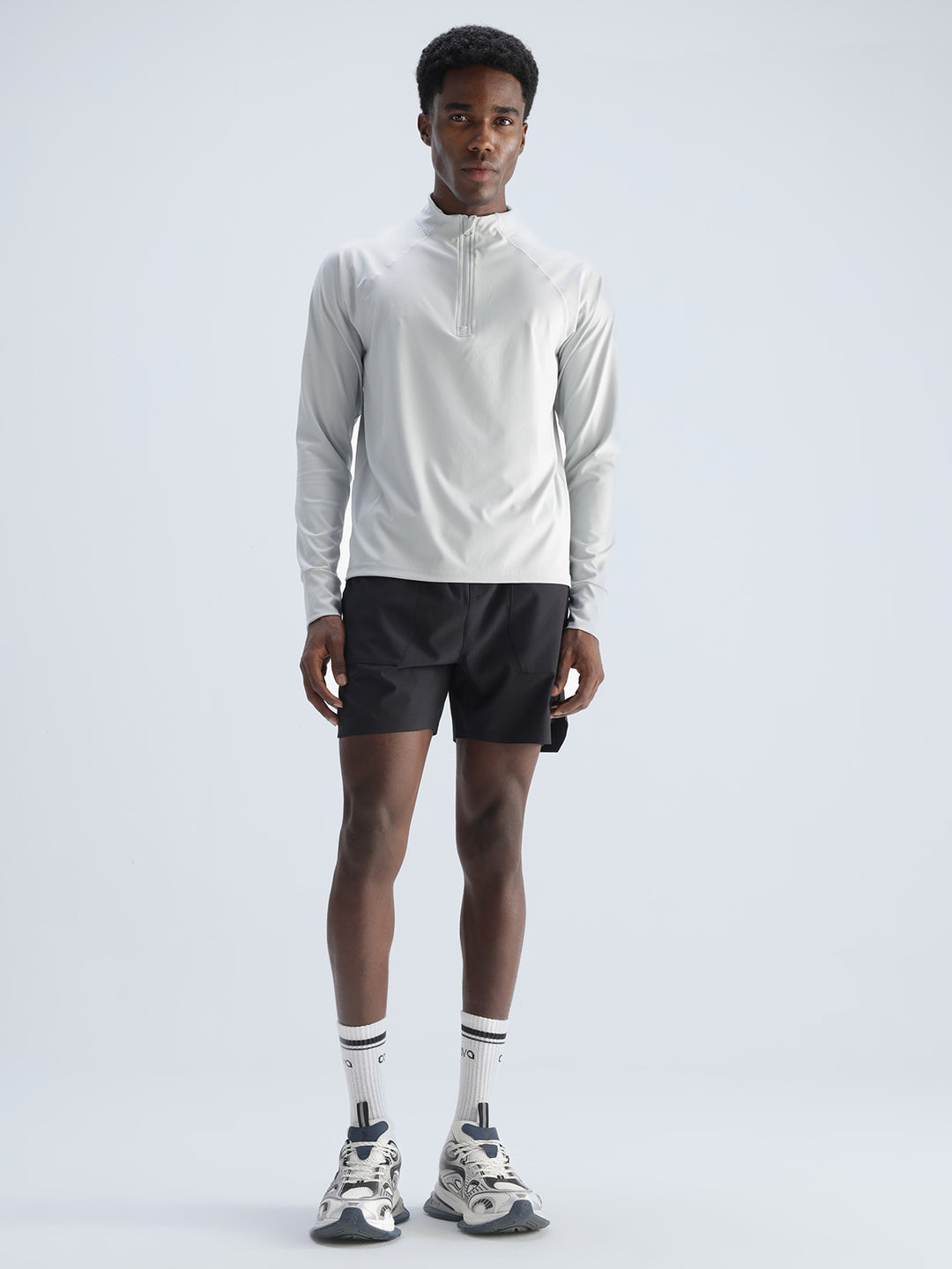 Light Grey Athletic Quarter-Zip