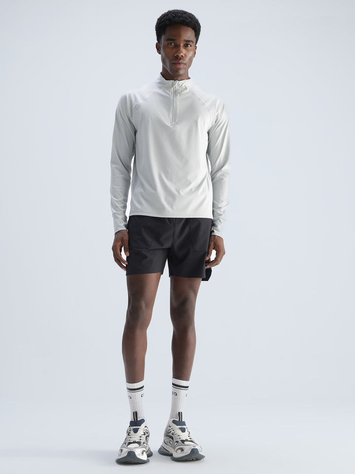 Light Grey Athletic Quarter-Zip