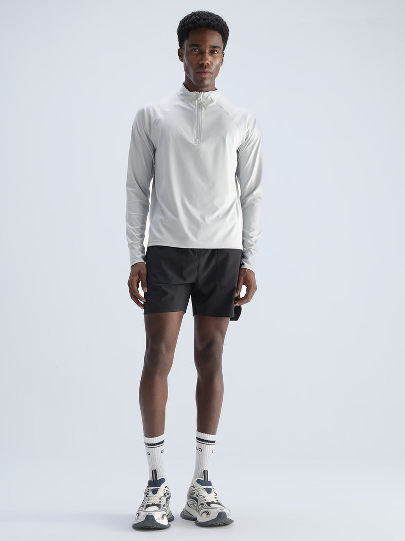 Light Grey Athletic Quarter-Zip