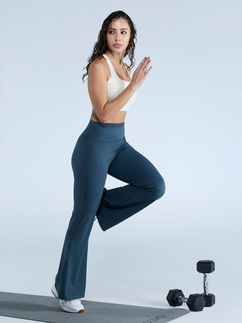 Slate Contour Flared Leggings