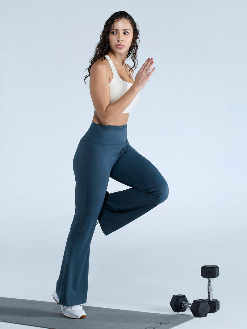 Slate Contour Flared Leggings