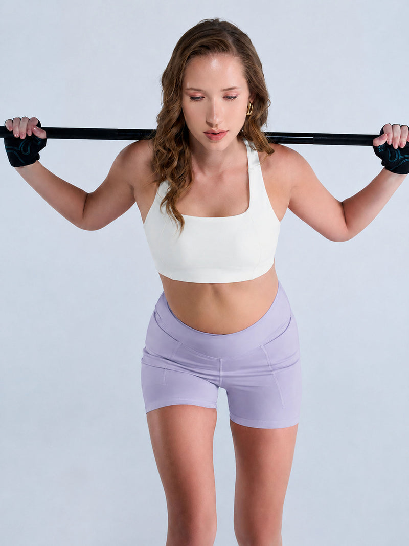 Lilac Hourglass Booty Shorts