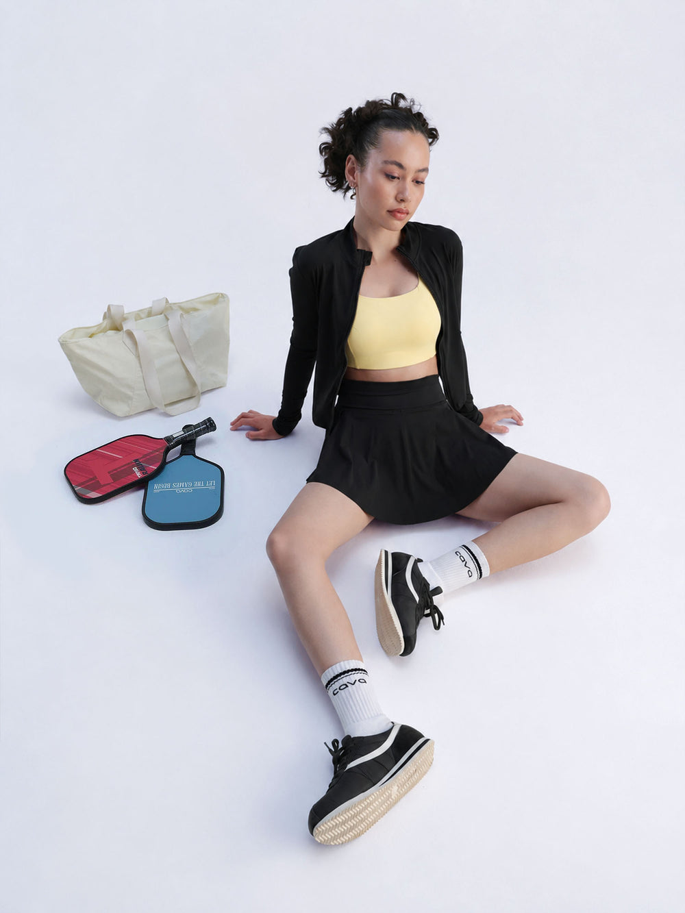 Black Swirl Tennis Skorts