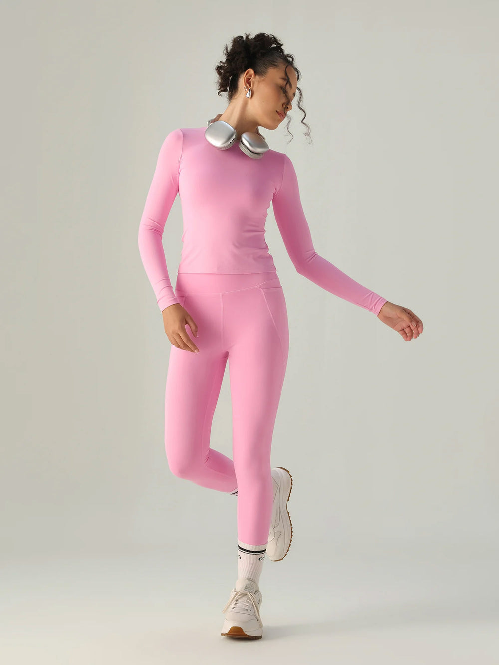 Pink Sculpt Crew Top