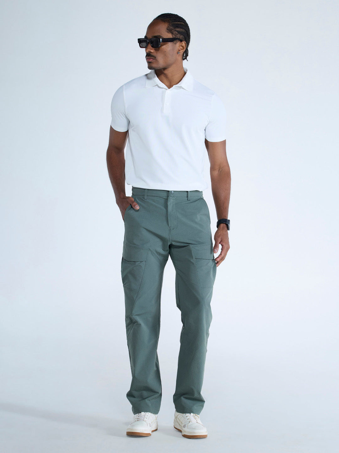 Olive Stride Cargo Pants