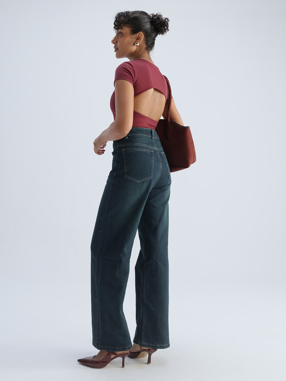 Cherry Sleek Backless Built-in Top