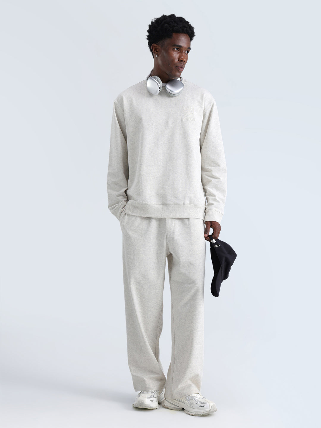 Grey Melange Everywear Sweatshirt