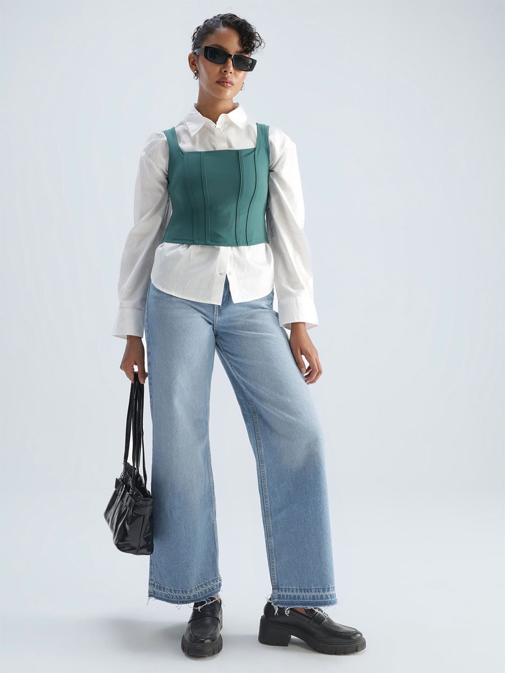 Green Club Corset Top